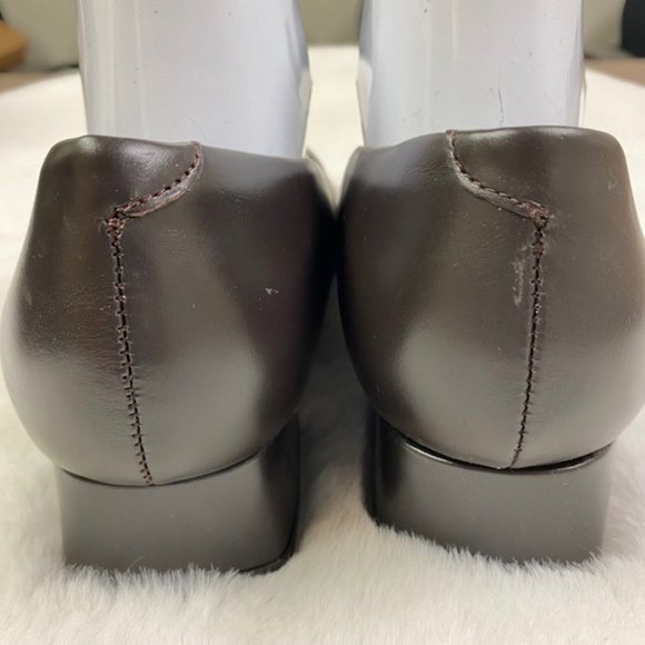 Harve Benard by Benard Holtzman Classic Leather Chunky Heels, size 8.5 - Picture 6 of 8